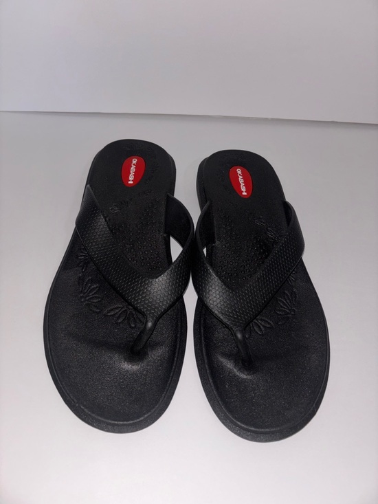 Okabashi Shoes - Okabashi Maui Flip Flops Black Sandals Women's Size ML